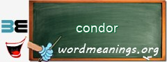 WordMeaning blackboard for condor